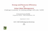 Energy and Resource Efficiency in Urban Water Management