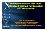 Development of an FDA/AOAC Standard Method for Detection ...