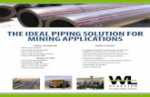 THE IDEAL PIPING SOLUTION FOR MINING APPLICATIONS