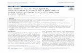 Iliac-enteric fistula managed by ... - SpringerOpen