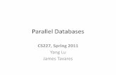 CS227 Parallel Databases - Brown University