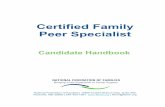 Certified Family Peer Specialist