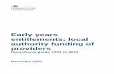 Early years entitlements: local authority funding ... - GOV.UK