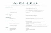 ALEX KIEHL - University of Virginia