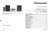 Owner’s Manual CD Stereo System Model No. SC-PMX800
