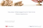 Qualys Management Service Descriptions