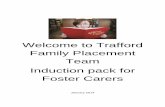 Welcome to Trafford Family Placement Team Induction pack ...