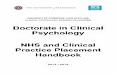 NHS and Clinical Practice Placement Handbook 2015-16