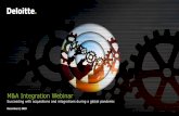 M&A Integration Webinar - Deloitte