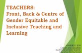 TEACHERS: Front, Back & Centre of Gender Equitable and ...