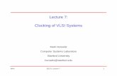 Lecture 7: Clocking of VLSI Systems