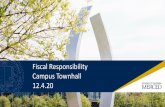 Fiscal Responsibility Campus Townhall 12.4