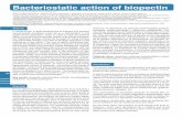 Bacteriostatic action of biopectin