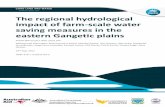 The regional hydrological impact of farm-scale water ...