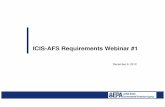 ICIS-AFS Requirements Webinar #1