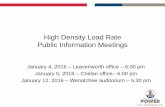 High Density Load Rate Public Information Meetings