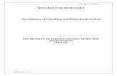 REQUEST FOR PROPOSALS Procurement of Consulting and ...