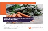 Starting an Aggribusiness. in SC