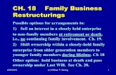 CH. 18 Family Business Restructurings