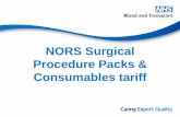 NORS Surgical Procedure Packs & Consumables tariff