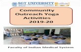 Community Outreach Yoga Activities 2019-20