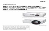 Portable Projector NP610/NP510/NP410/NP405 ... - NEC Display