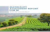 MATERIALITY ASSESSMENT REPORT FOR NI