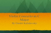 Violin Concerto in C Major - digitalcommons.cedarville.edu