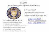 LEMAR& Low)Energy&Magne0c&Radiaon&