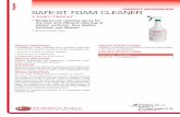 PRODUCT INFORMATION SAFE-ST FOAM CLEANER - Nordenta