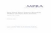 Does Piped Water Improve Household Welfare? Evidence from ...