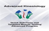 Advanced Kinesiology - Quick Self Fixes