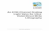 8192-Channel Grating Light Valve for Ultra-Violet Direct ...