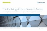 The Evolving Advice Business Model