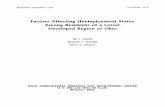 Factors Affecting Unemployment Status Among Residents of a ...