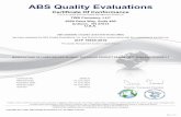 ABS Quality Evaluations - TWB Company