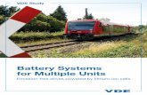 Battery systems for Multiple Units