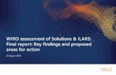 WIRO assessment of Solutions & ILARS: Final report: Key ...