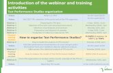 Introduction of the webinar and training activities - Valitest