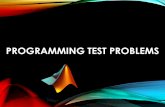 PROGRAMMING TEST PROBLEMS