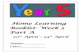 Home Learning Booklet- Week 3 Part A