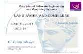 Languages and Compilers