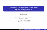 Geometric Realizations of the Basic Representation of sl ...