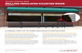 ROLLING INSULATED COUNTER DOOR - Cookson Door