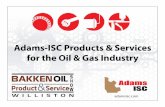 Adams-ISC Products & Services for the Oil & Gas Industry