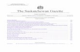 The Saskatchewan Gazette - Microsoft