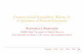 Computational Linguistics: History & Comparison of Formal ...