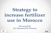 Strategy to increase fertilizer use in Morocco