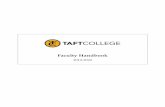 Faculty Handbook - Taft College
