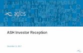 ASH Investor Reception - Agios Pharmaceuticals, Inc.